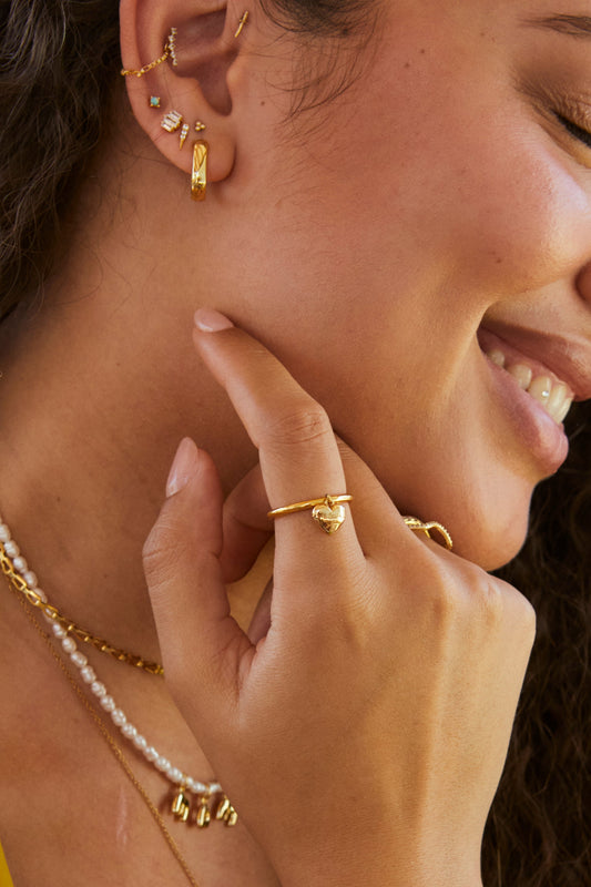 Sweet Heart "i love you" Heart Ring