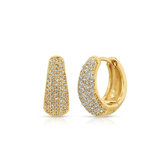 Chantel Pave Hoop Earrings