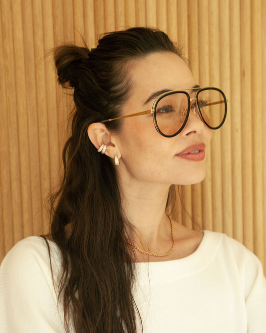 Chantel Pave Hoop Earrings