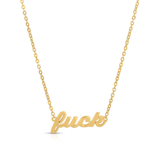 F*ck Script Necklace