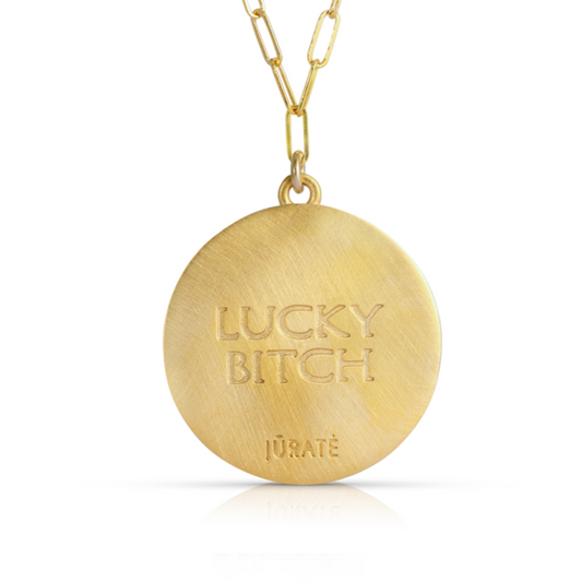 Lucky B*tch Coin Necklace