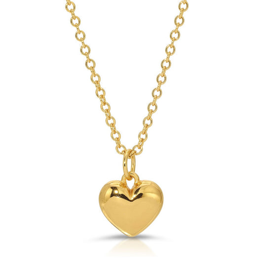 Luv " i love you" Engraved Heart Necklace