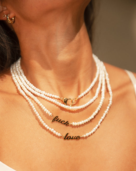 Naughty Natural Pearl Necklace