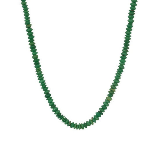 Sidekick Green Beaded Necklace