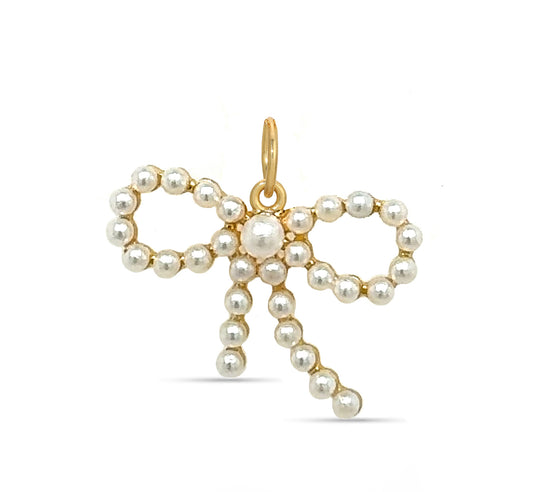 Babydoll Pearl  Bow Charm