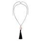Bella Mare Shell Tassel Cord Necklace