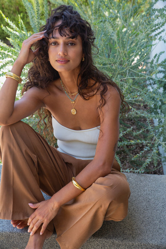 Iyana Gold Cuff Bracelet