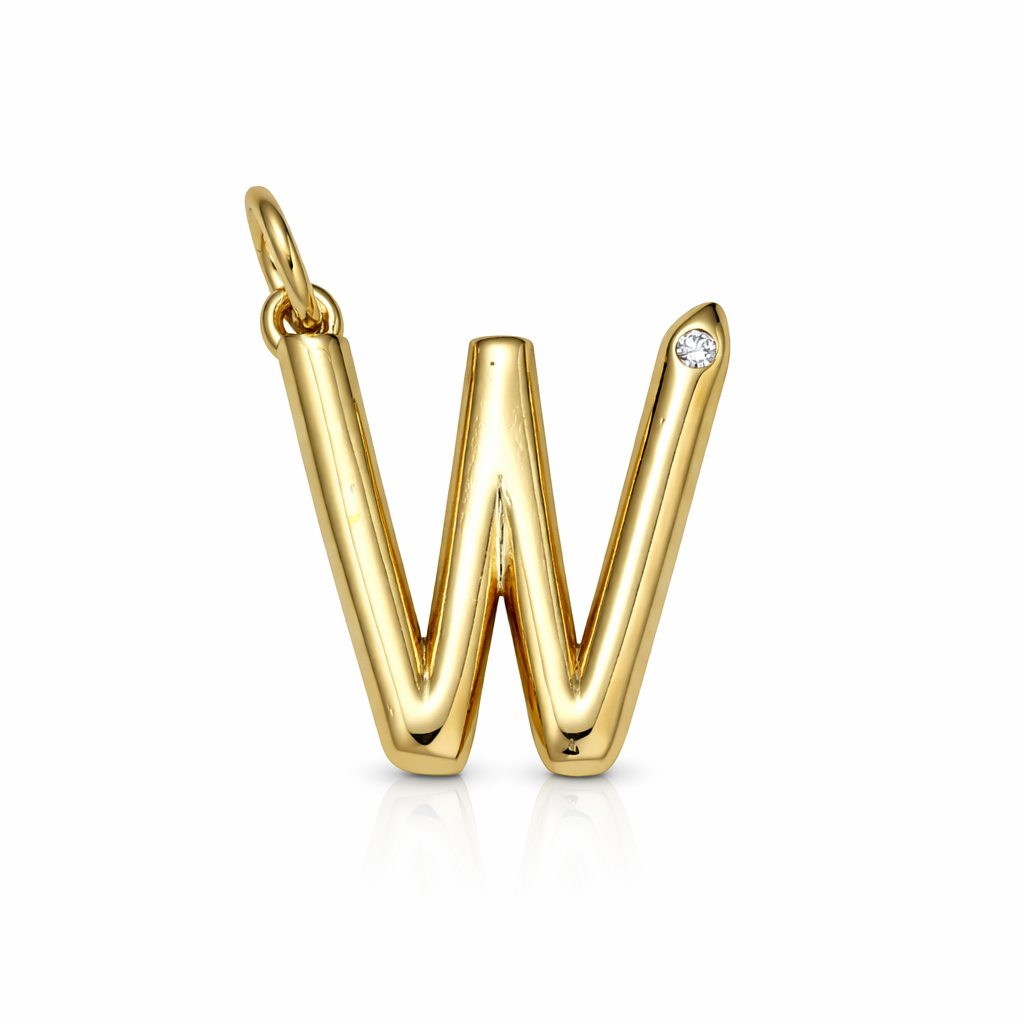 Say my Name Mixed Stone Initial Bead Necklace