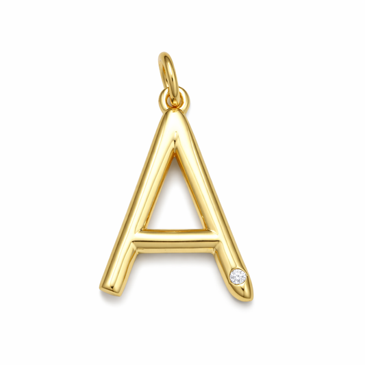 Say my Name Mixed Stone Initial Bead Necklace