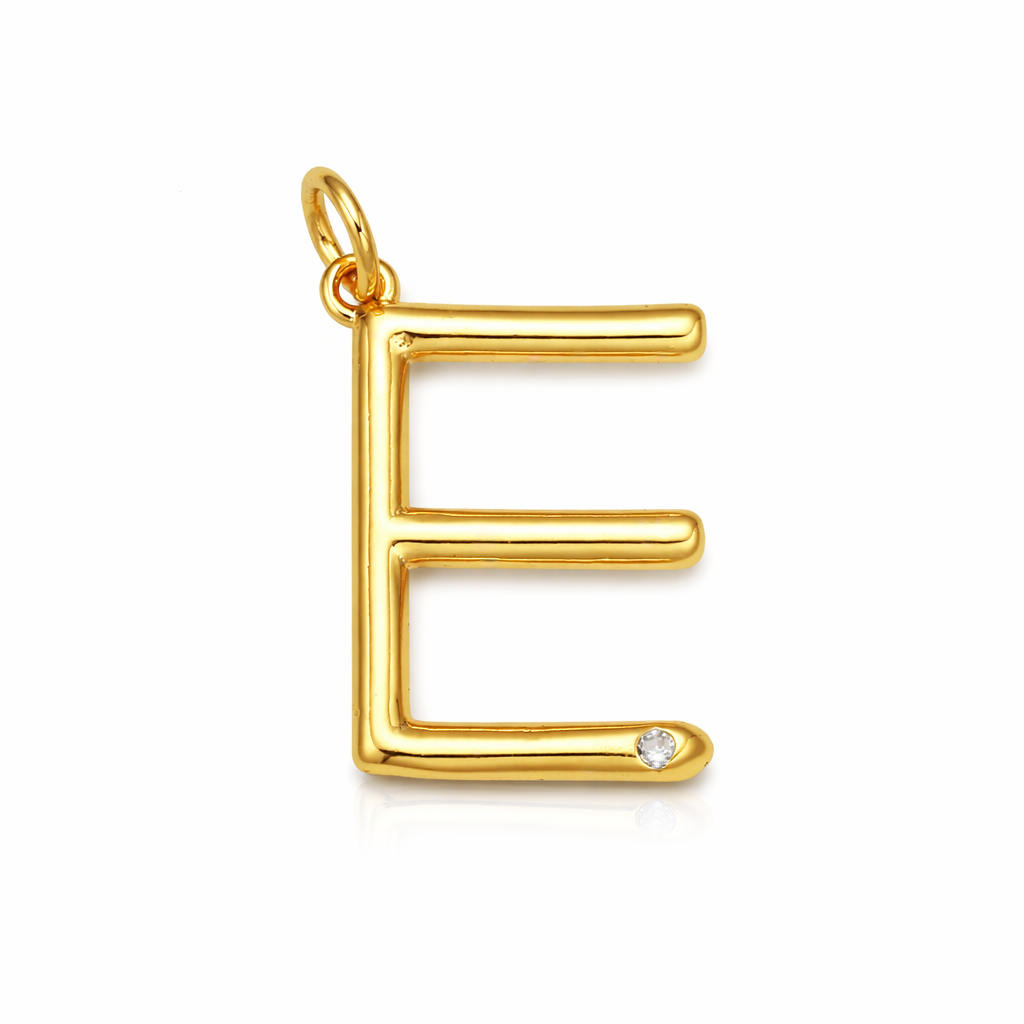 Say my Name Mixed Stone Initial Bead Necklace