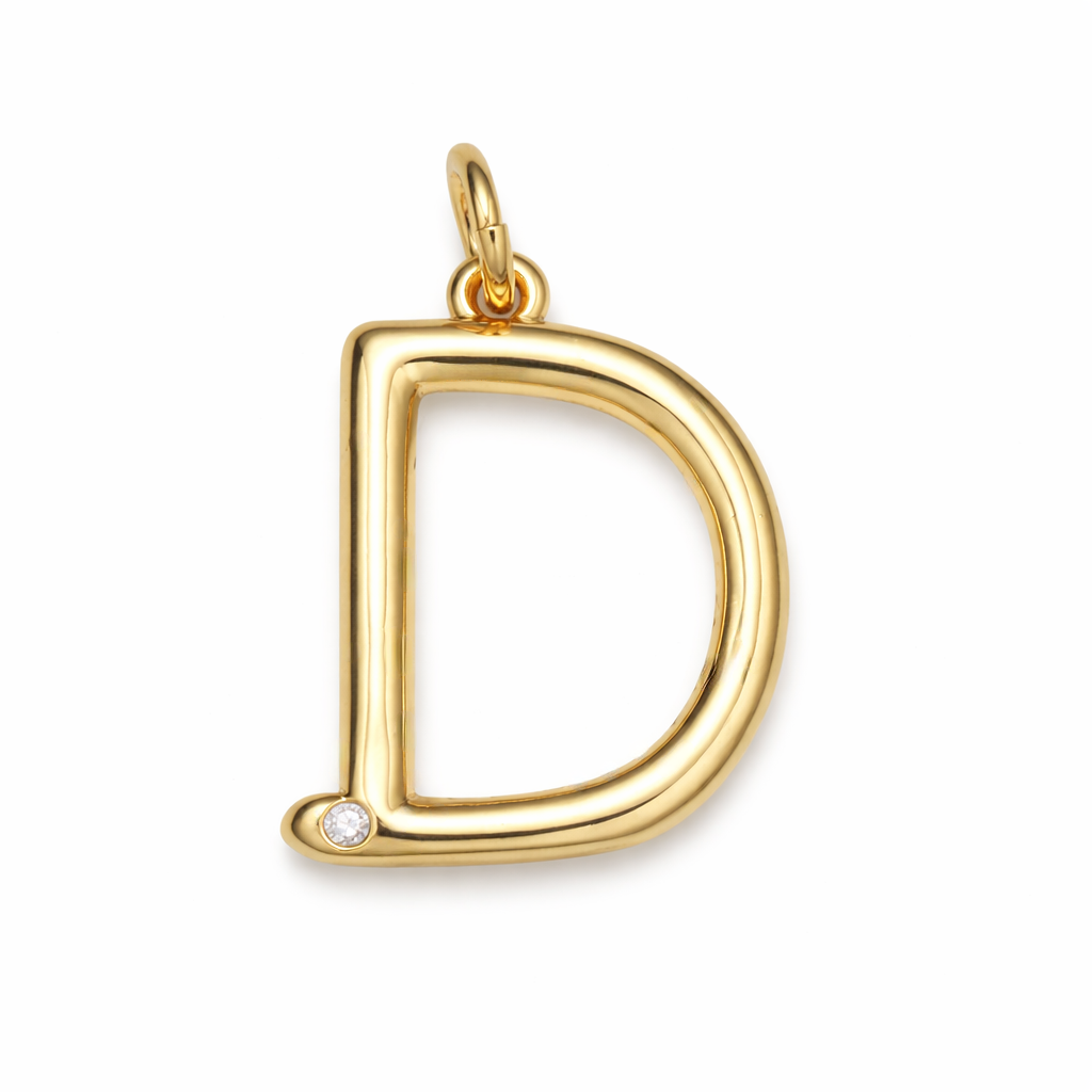 Say my Name Mixed Stone Initial Bead Necklace