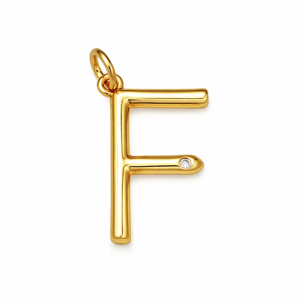 Say my Name Mixed Stone Initial Bead Necklace