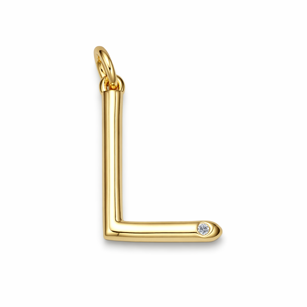 Say my Name Mixed Stone Initial Bead Necklace