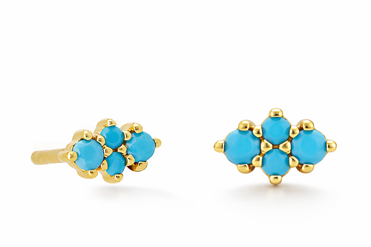 Dora Turquoise Stud Earrings
