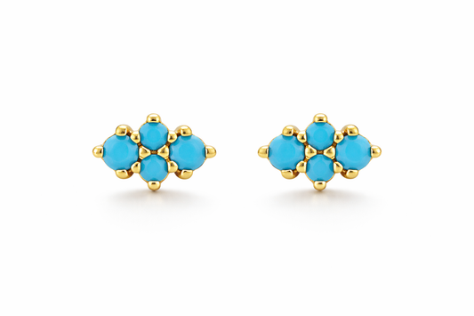 Dora Turquoise Stud Earrings