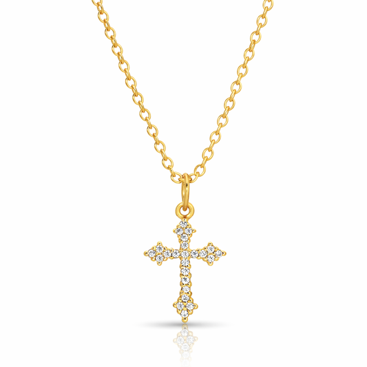 Lourdes Cross Necklace