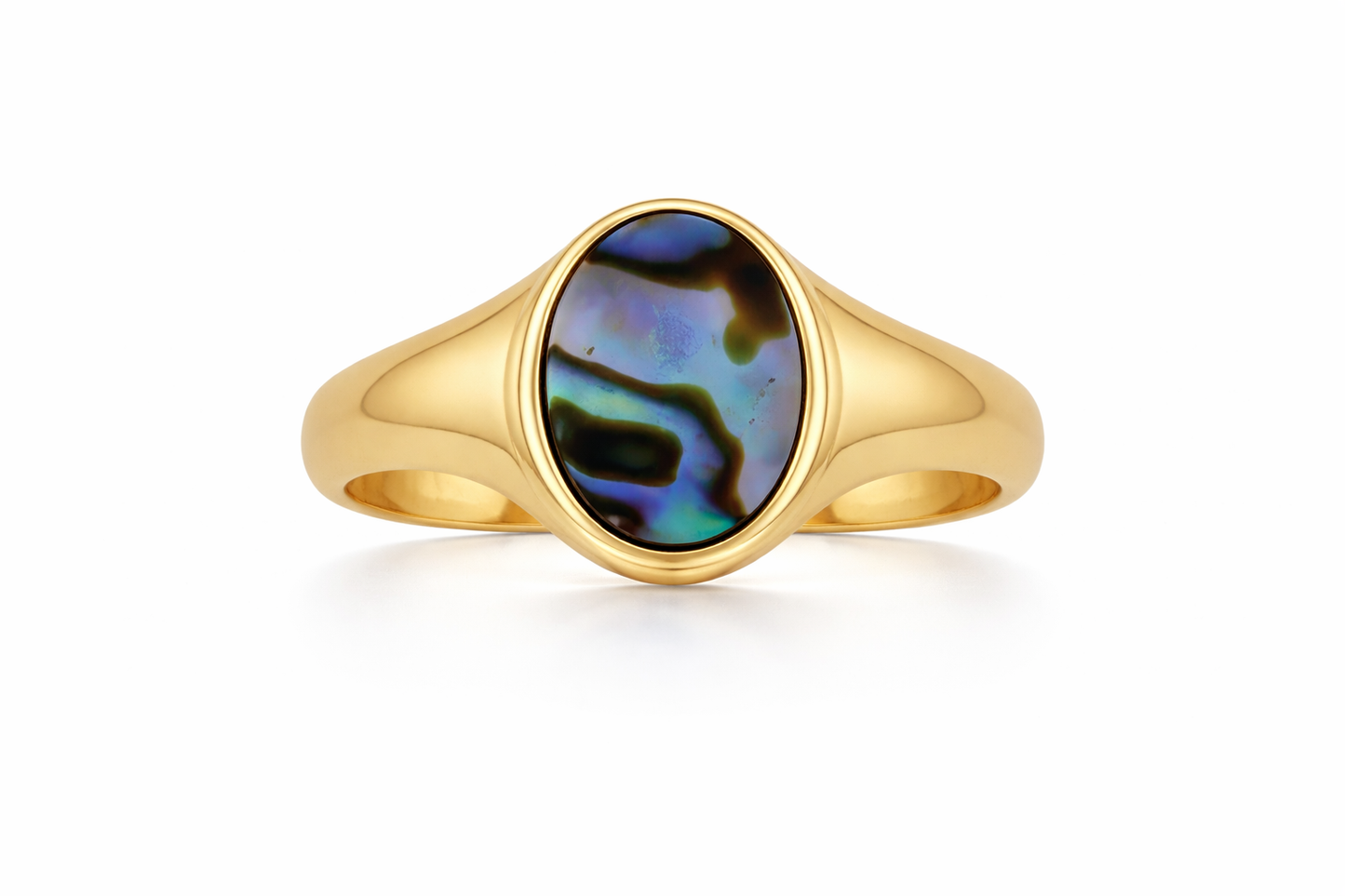 Ariel Abalone Signet Ring