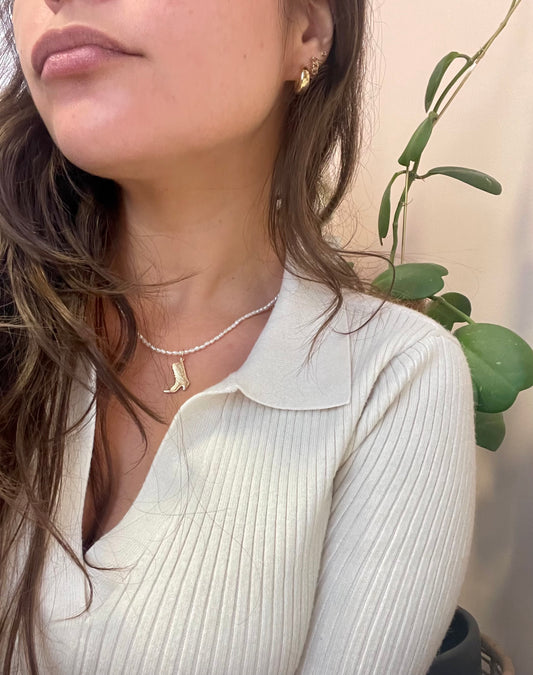Howdy Darlin - Pearl Necklace
