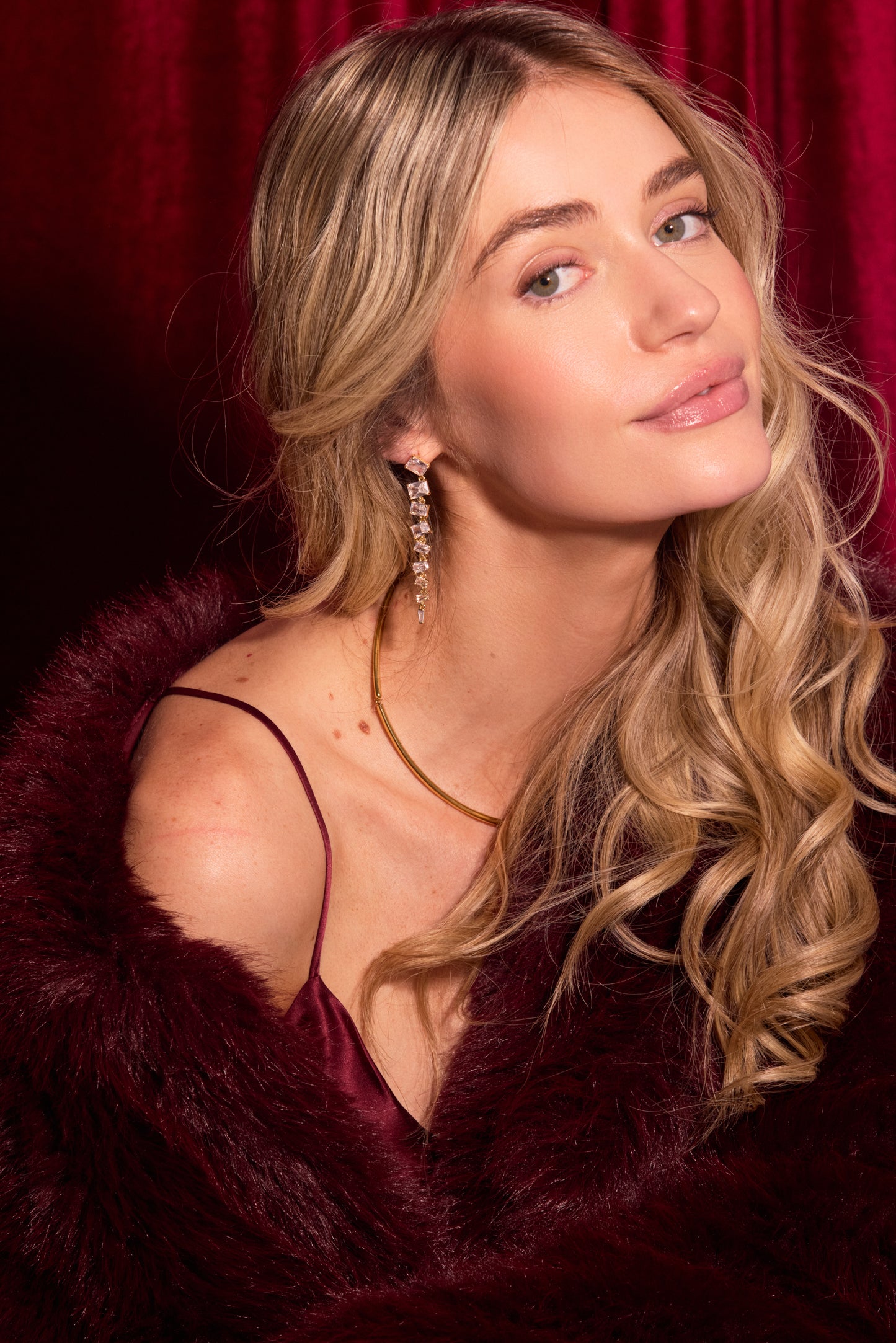 Dionne Simulated Diamond Drop Earrings