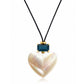 Dolce Amore Pearl Heart Cord Necklace