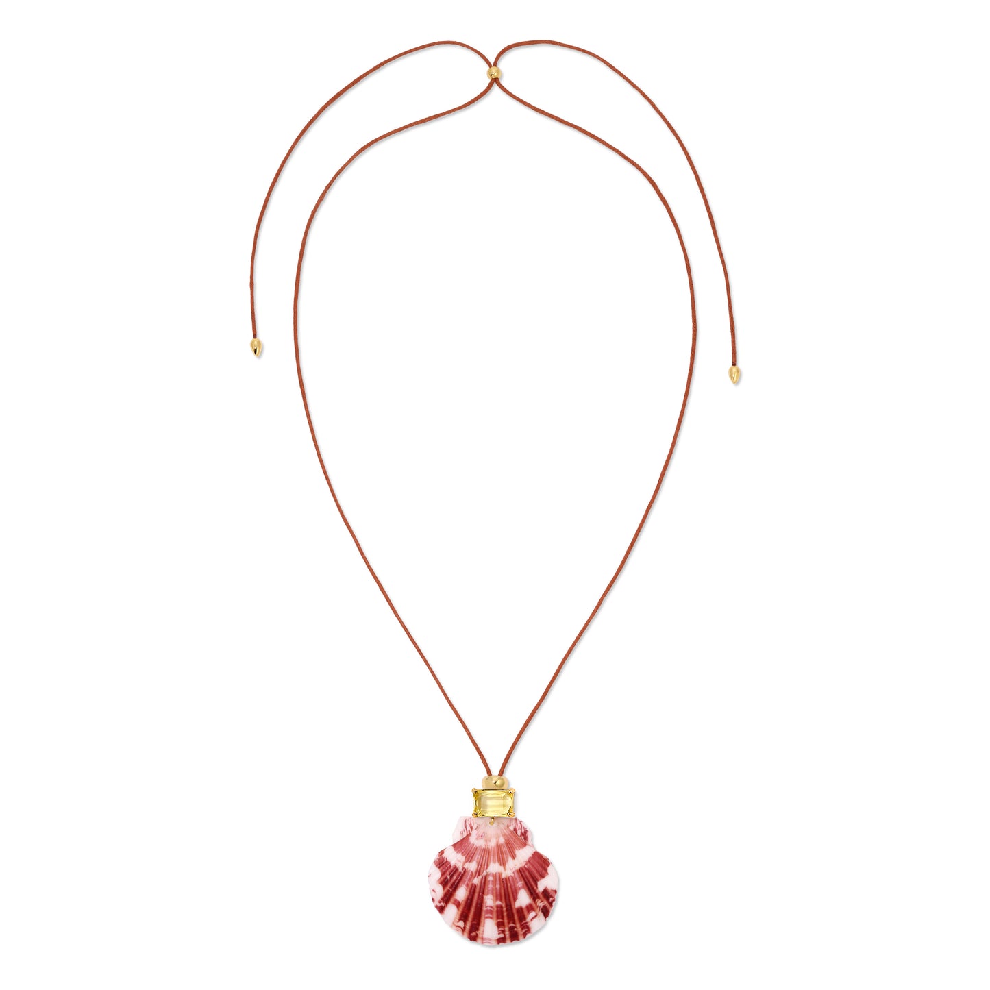 Dolce Mare Yellow Shell Cord Necklace
