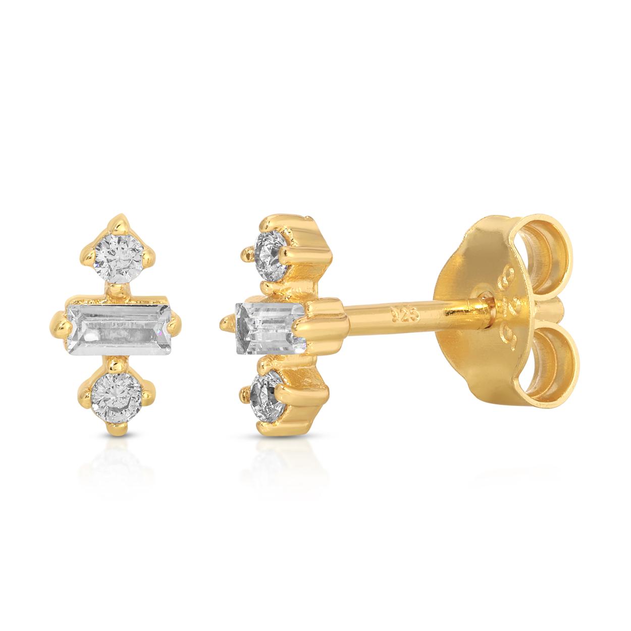 Dory Simulated Diamond Stud Earrings