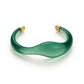 Curve Green Resin Cuff