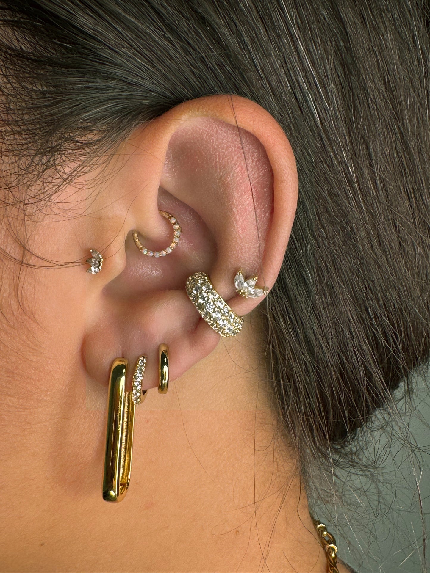 You Fancy Turquoise Huggie Hoop Earrings