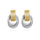 Faye-Vintage Inspired Mixed Metal Knot Earrings