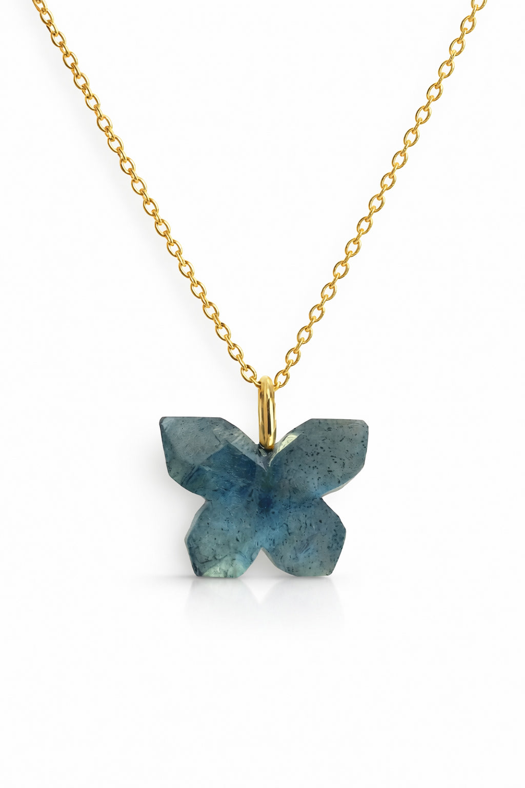 Free Spirit Butterfly Natural Labradorite Necklace