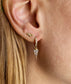 Fiona Pave Huggie Hoop with Diamond Dangle