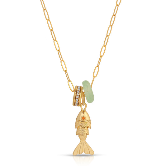 Gone Fishing Charm Set Necklace