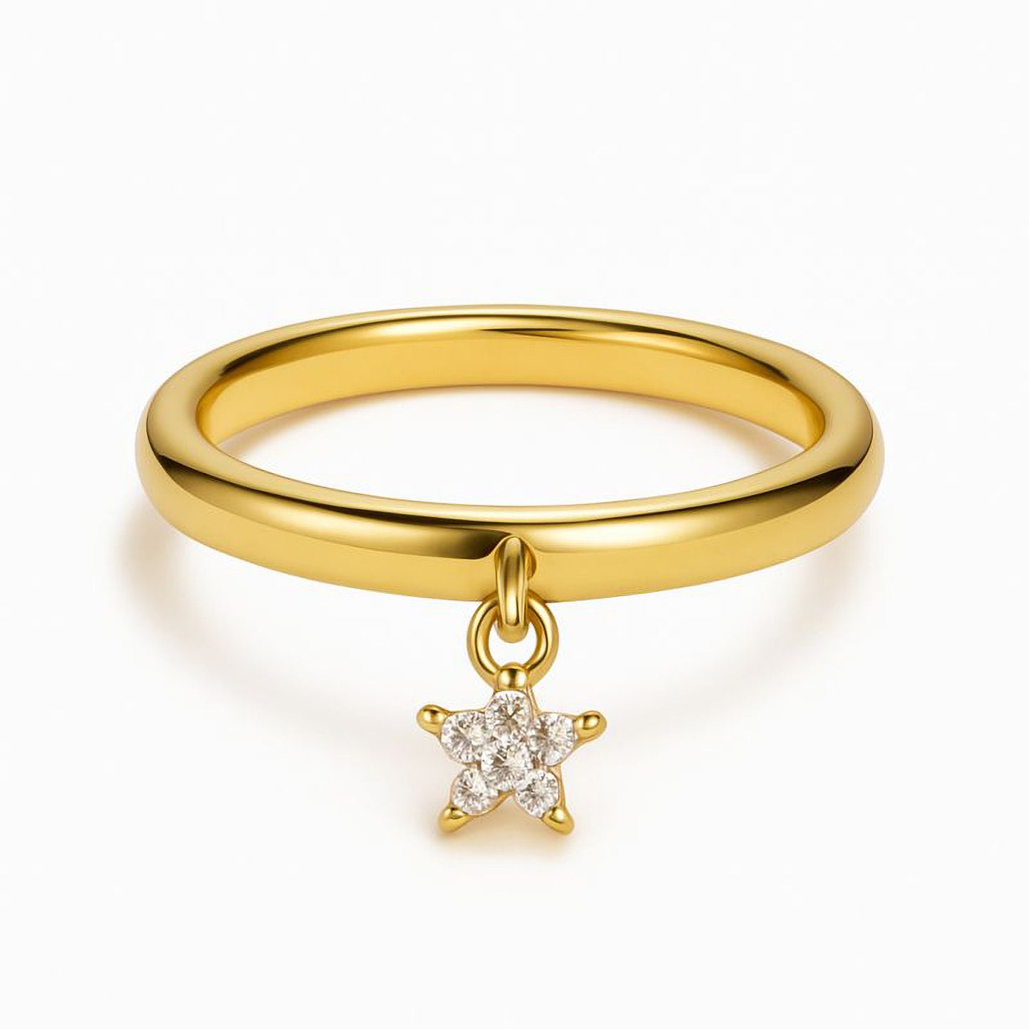 Lucky Star Charm Ring