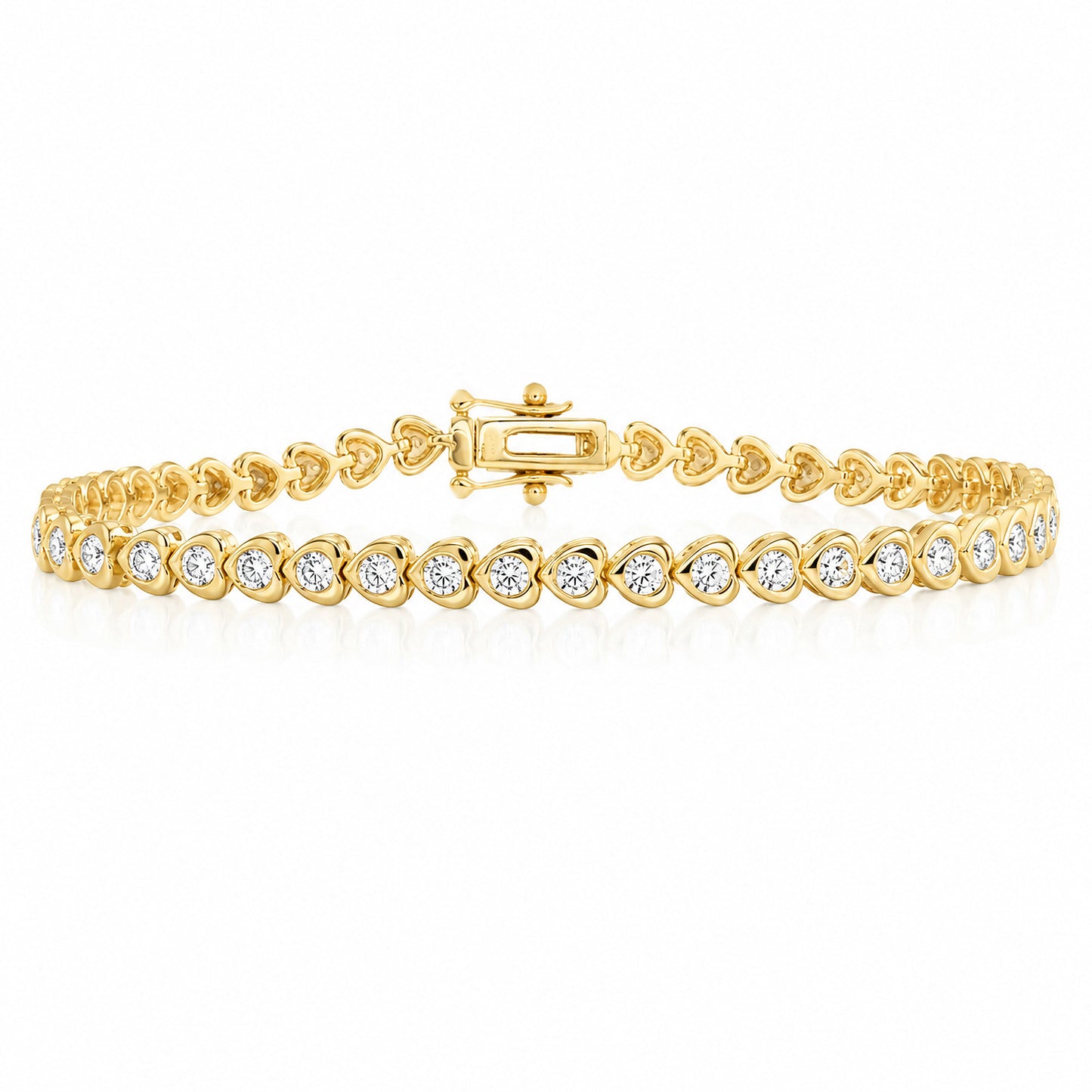 Holiday Romance Heart Tennis Bracelet