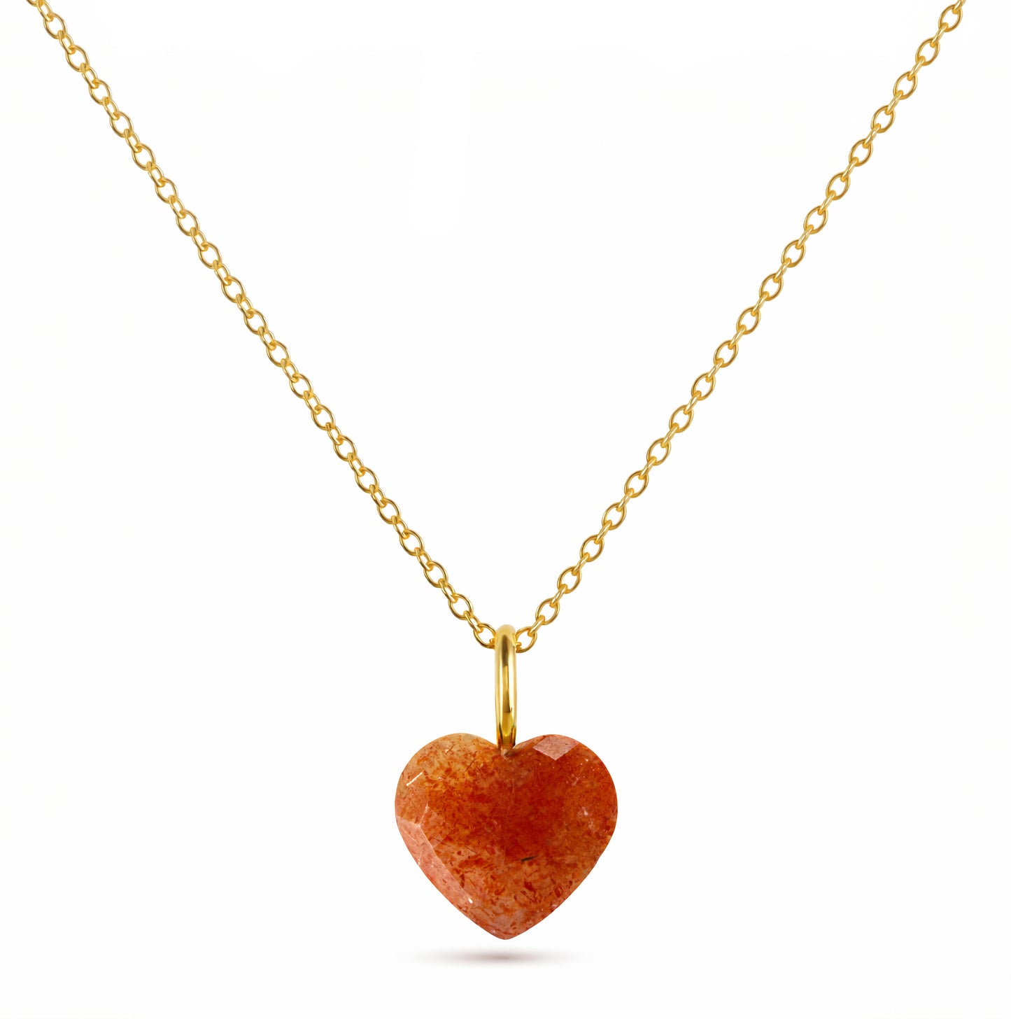 Heart of Stone Natural Sunstone Necklace