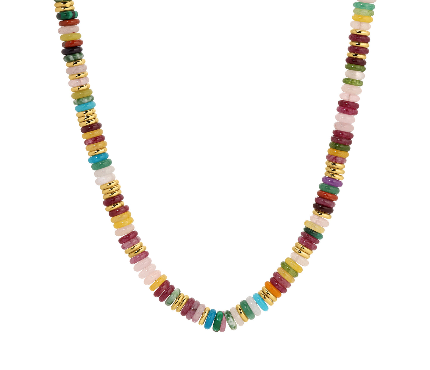 Iris Mixed Stone Beaded Necklace