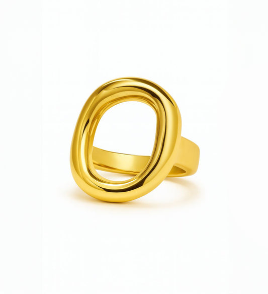 Joan Open Circle Gold Ring