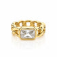 Lou Chain Link Diamond Pinky Ring