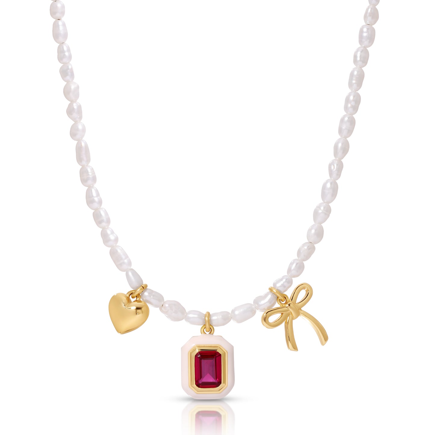Love Spell Pearl Charm Necklace
