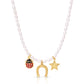 Lucky Lady Pearl Charm Necklace