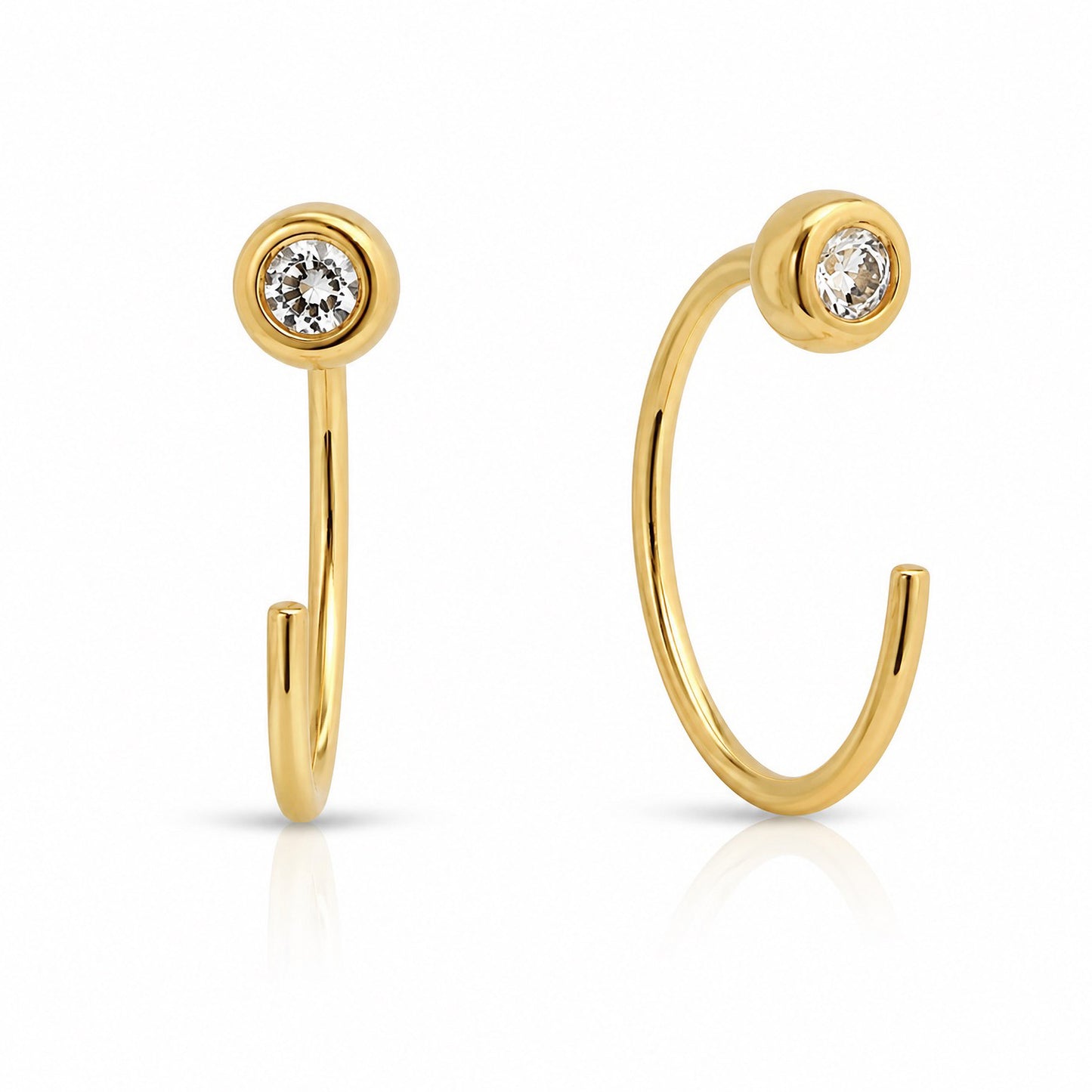 Lulu Diamond Reversible Stud Earrings