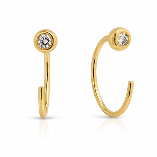 Lulu Diamond Reversible Stud Earrings