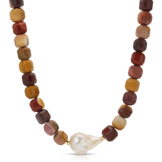 Maris Mookaite Baroque Pearl Necklace