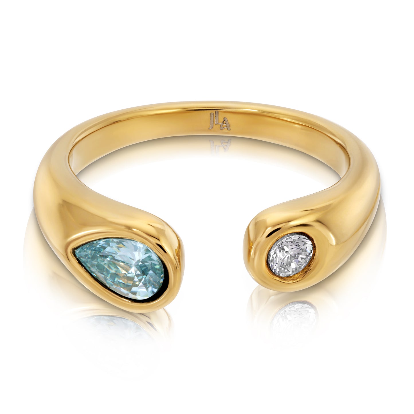 Odessa Toi et Moi Gem Ring