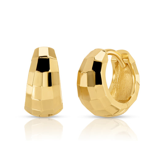 Roxie Disco Cut Hoop Earrings