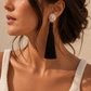 Shell Yeah Tassel Shell Statement Earrings
