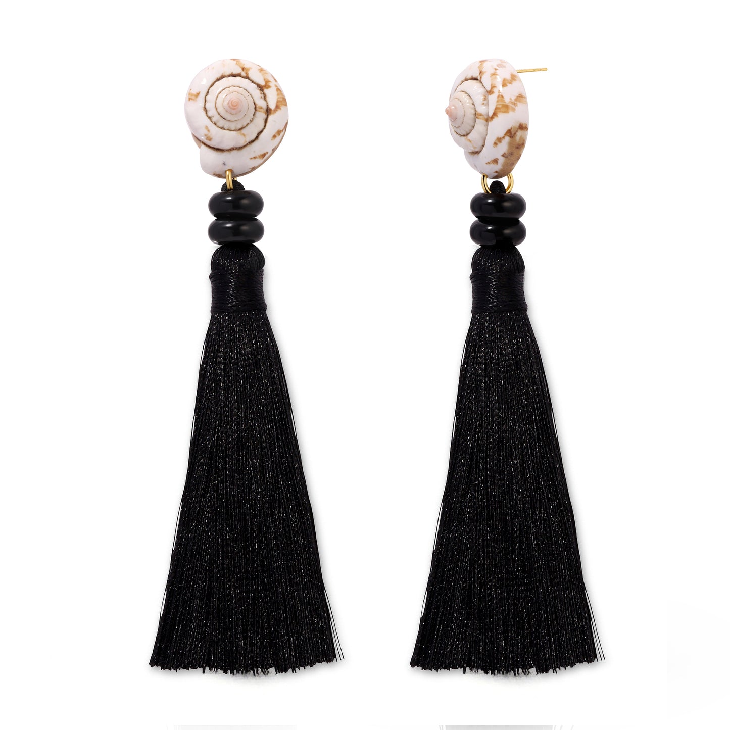 Shell Yeah Tassel Shell Statement Earrings