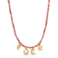 Sidekick Fuck Pink Tourmaline Beaded Necklace