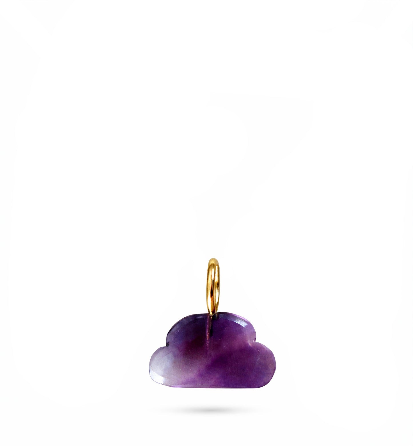 Silver Lining Amethyst Cloud Charm
