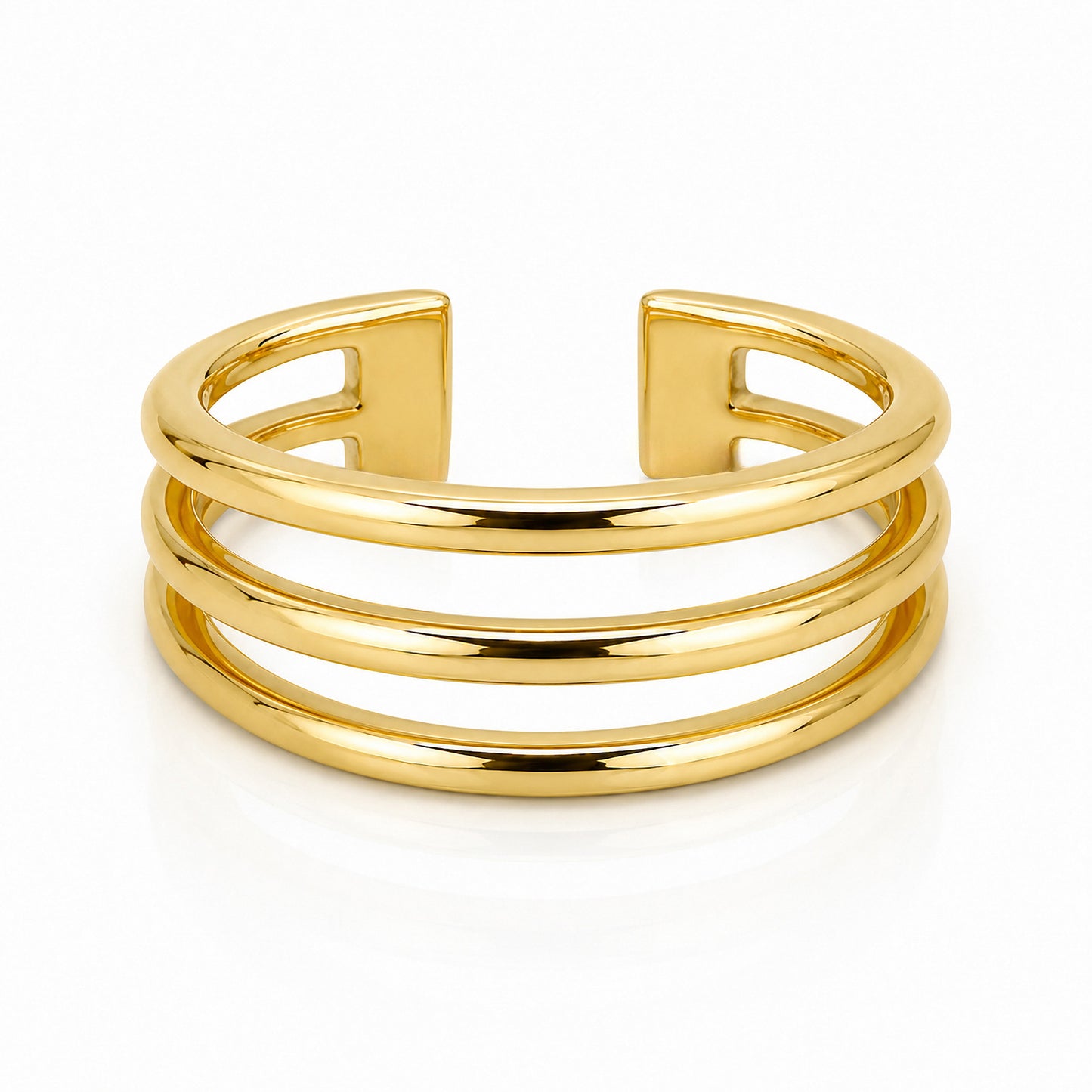 Sylvie Triple Band Gold Toe Ring